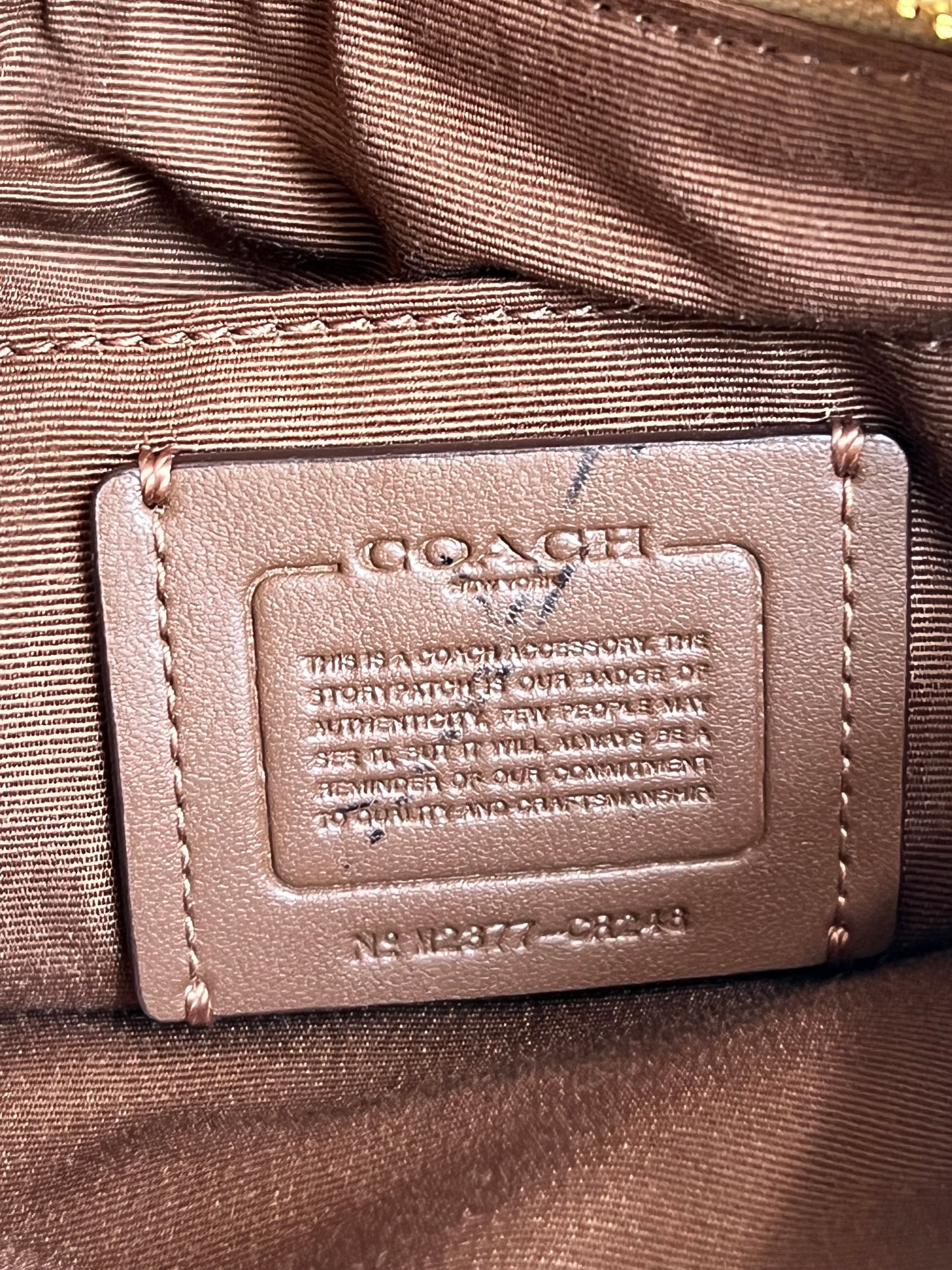 Coach Mini Rowan File Bag in Signature Canvas with Stripe