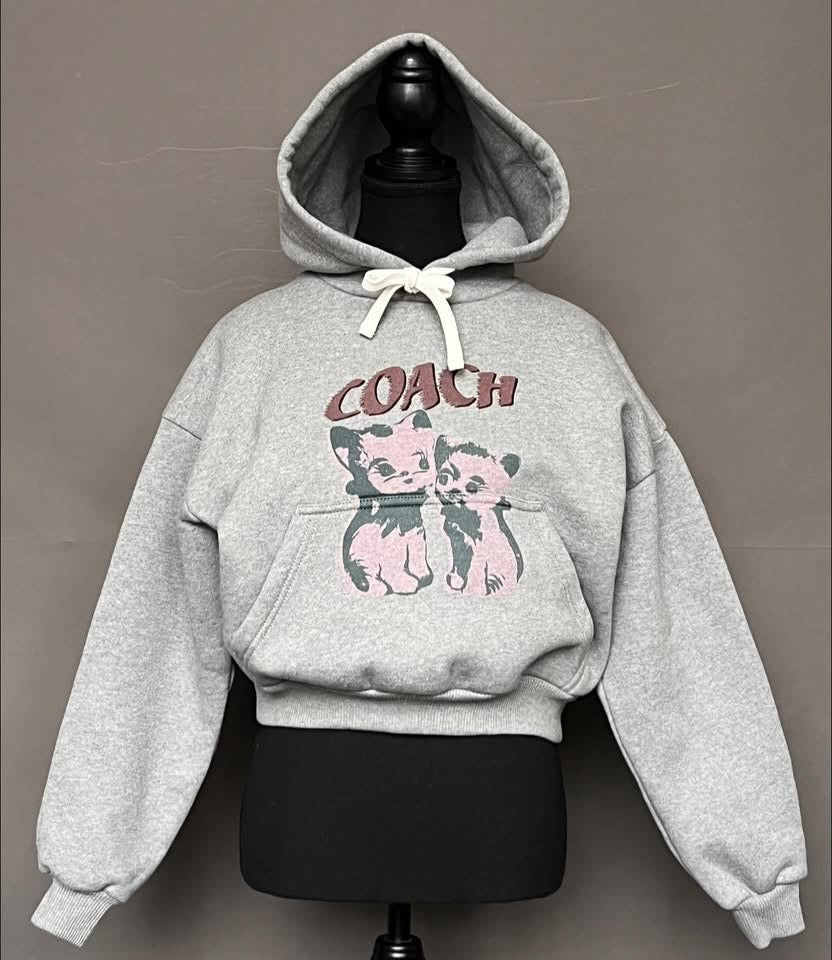 Coach The Lil Nas X Drop Cats Cropped Pullover Hoodie – Club de Mode