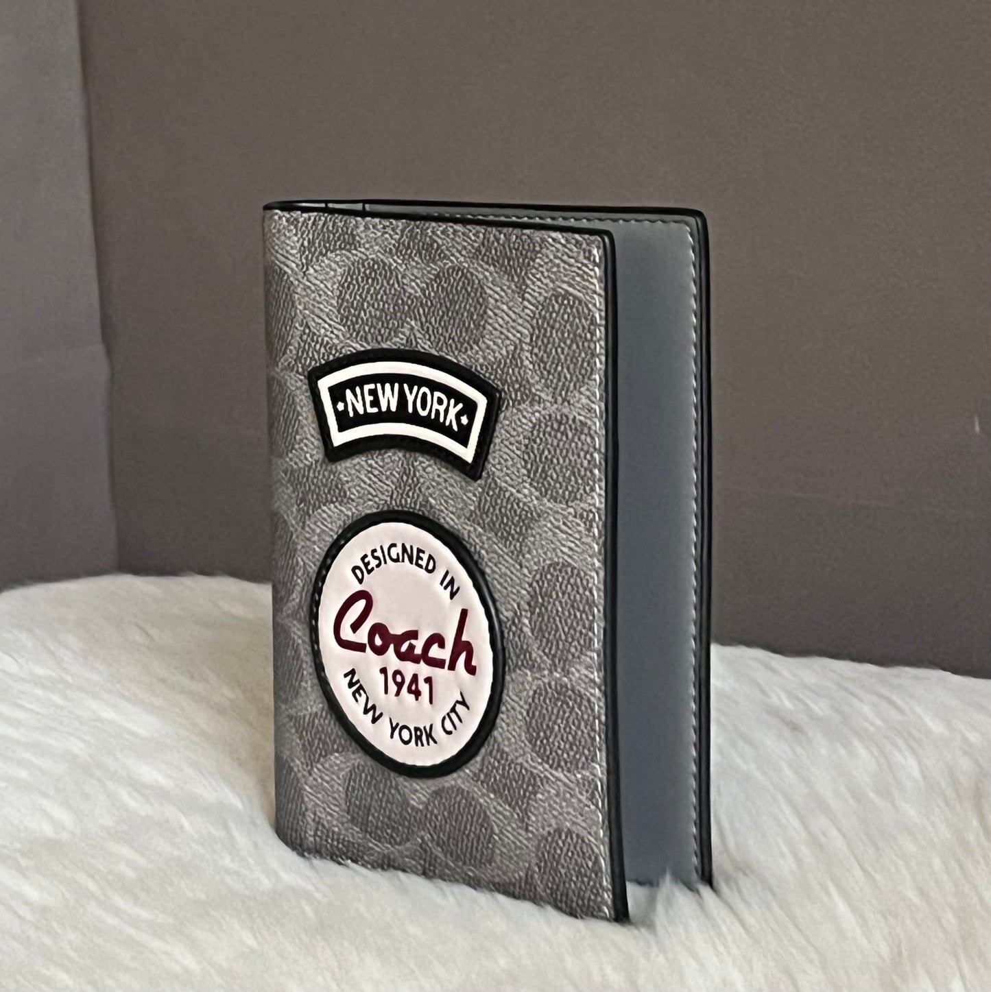 Coach Passport Case with Patches