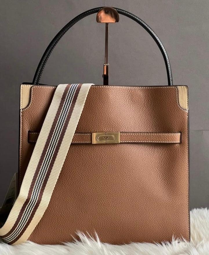 Tory Burch Lee Radziwill Pebbled Double Bag