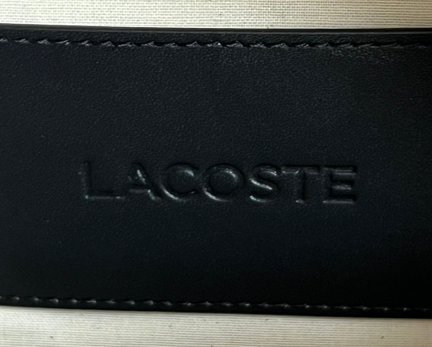 Lacoste Women's Maheki Oval Embossed Leather Bag
