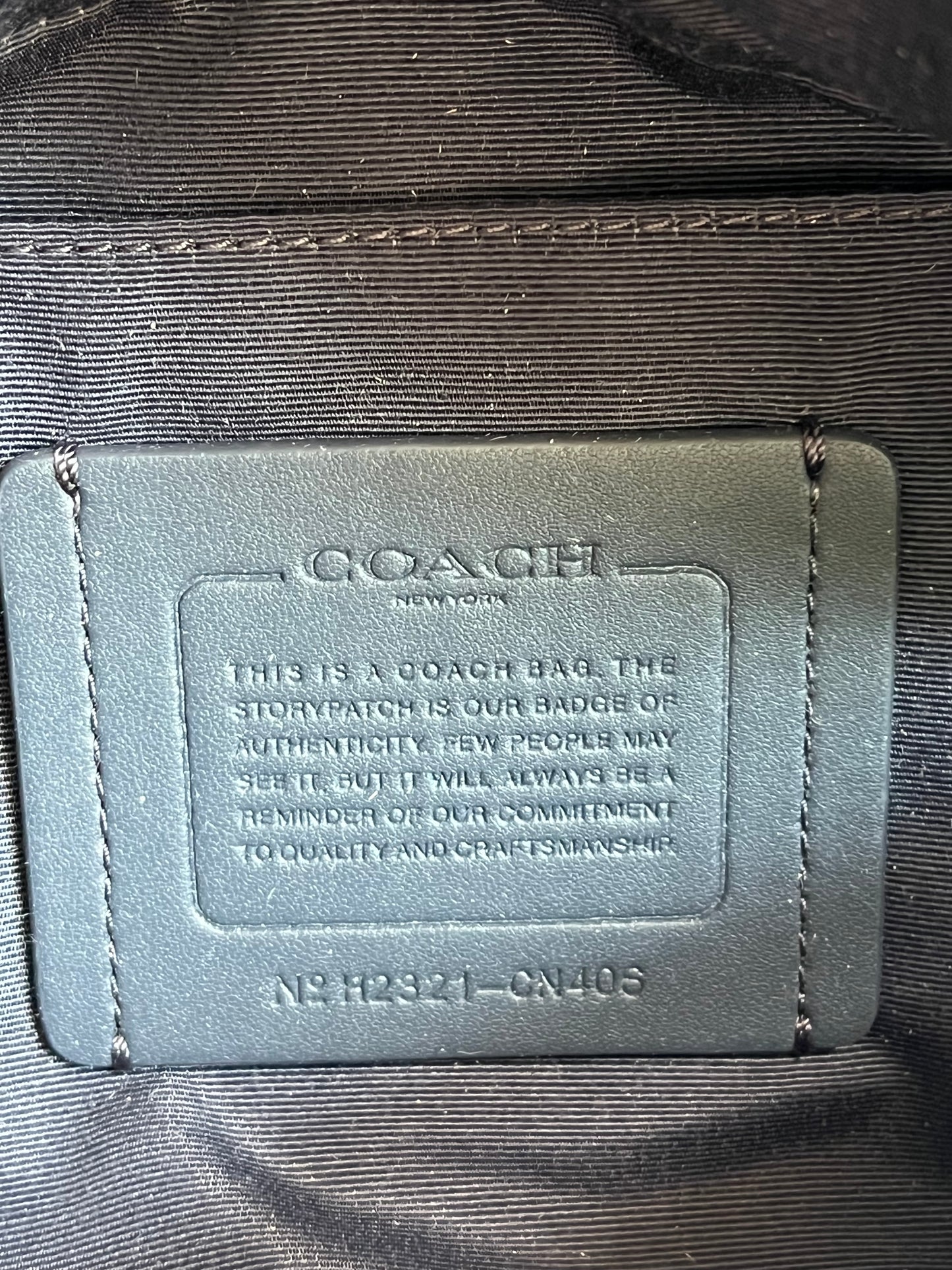 Coach Warren Belt Bag with Plaid Print