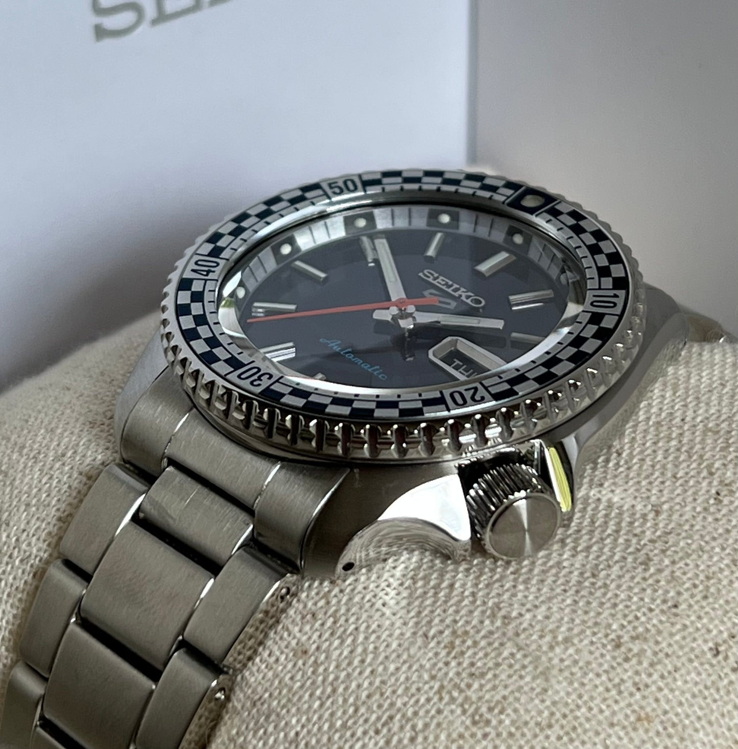 Seiko Unisex 5 Sports Checker Flag Automatic Watch