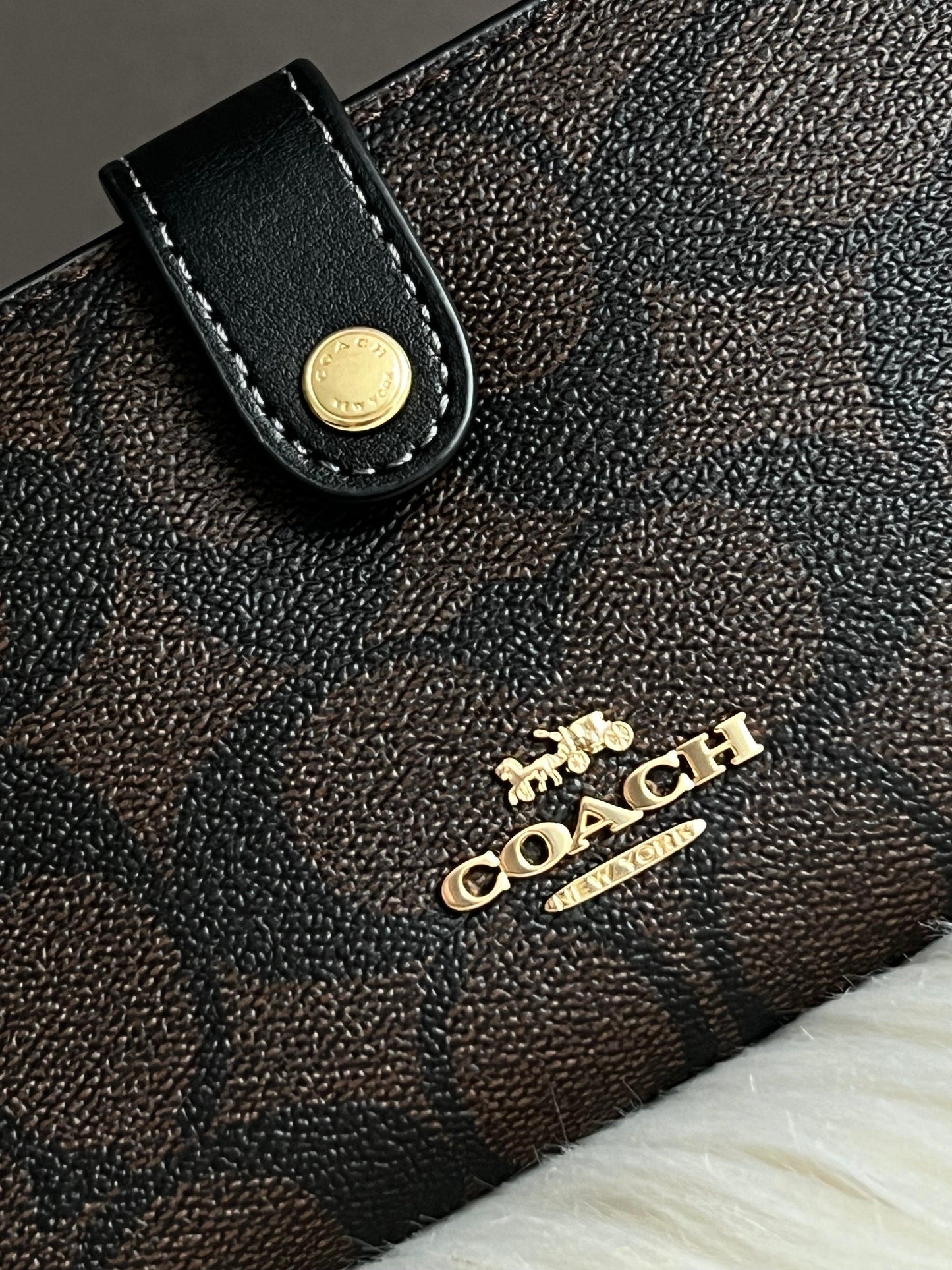 Coach Slim Wallet in Signature Canvas