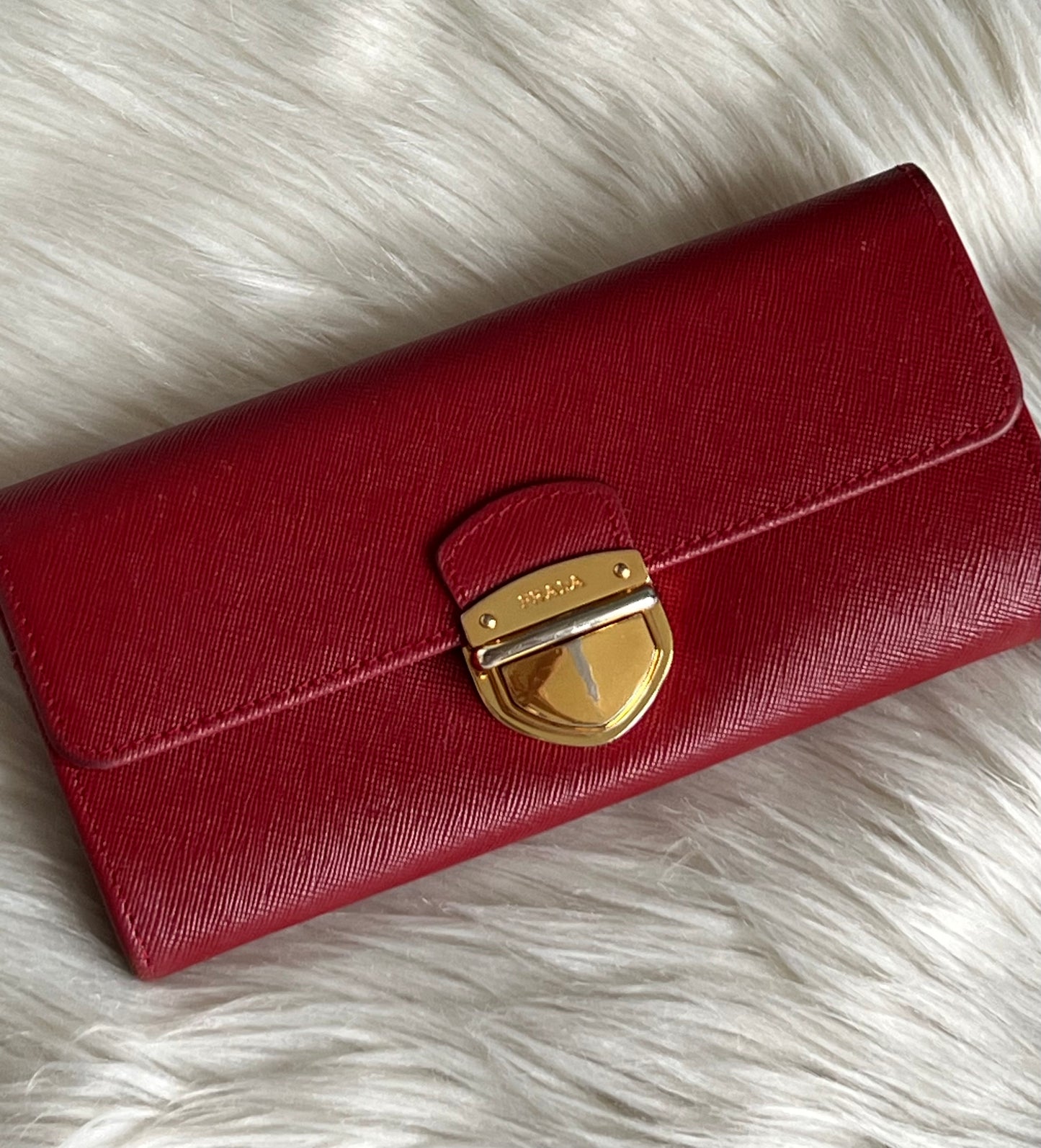 Prada Saffiano Long Wallet