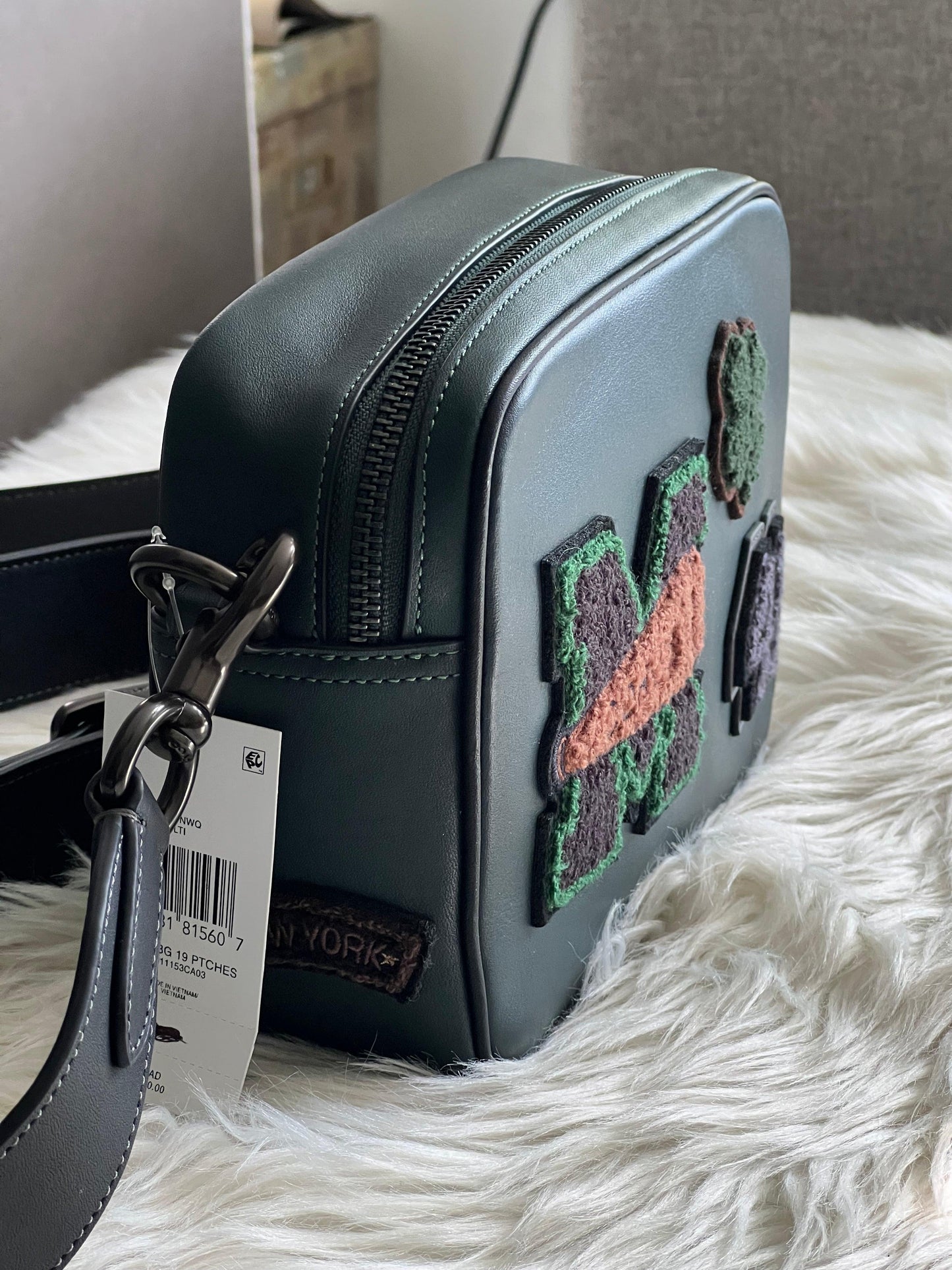 Coach Flight Bag 19 with Varsity Patches