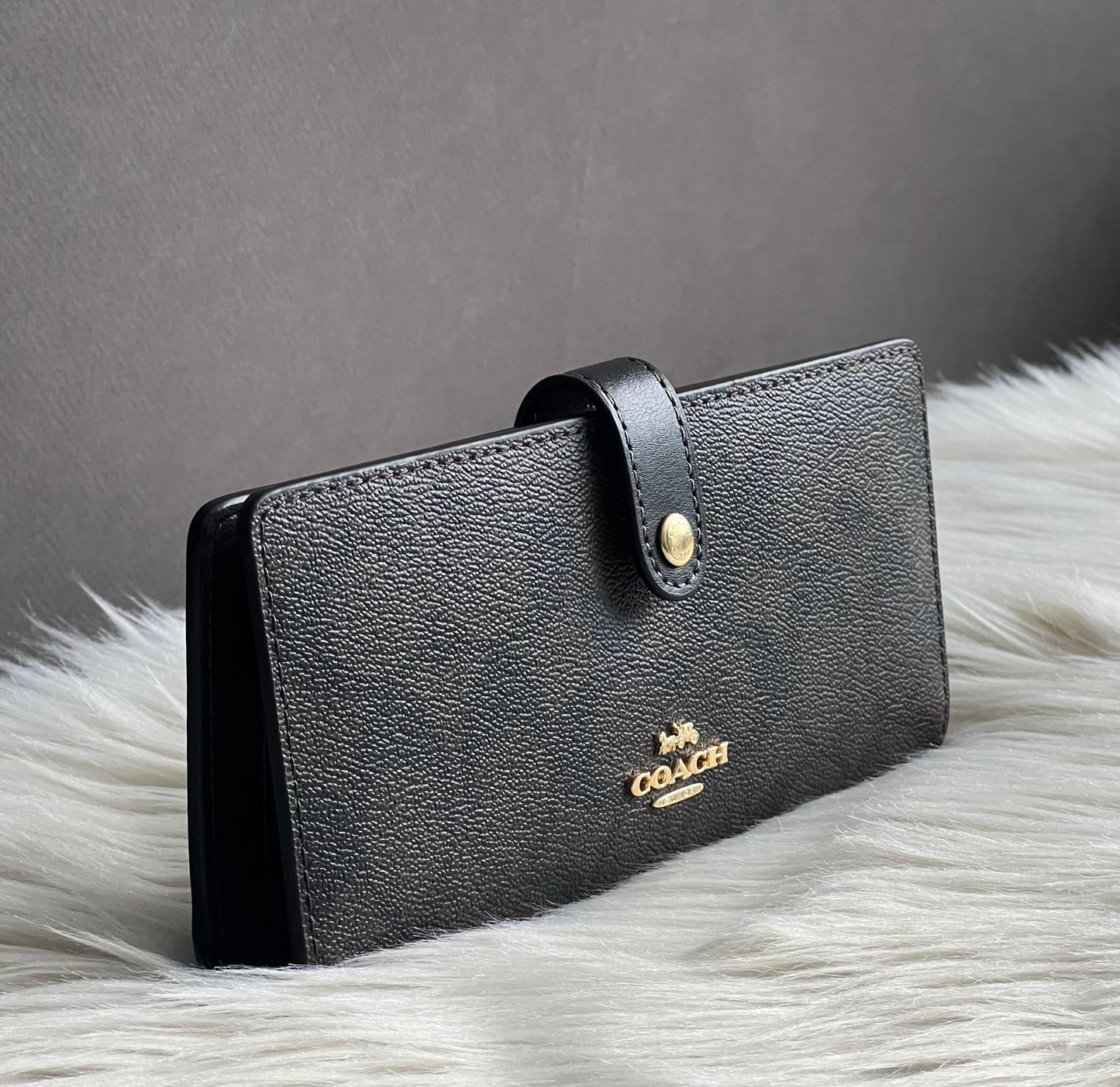 Coach Slim Wallet in Signature Canvas