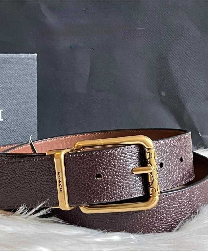 Coach Roller Buckle Cut to Size Reversible Belt