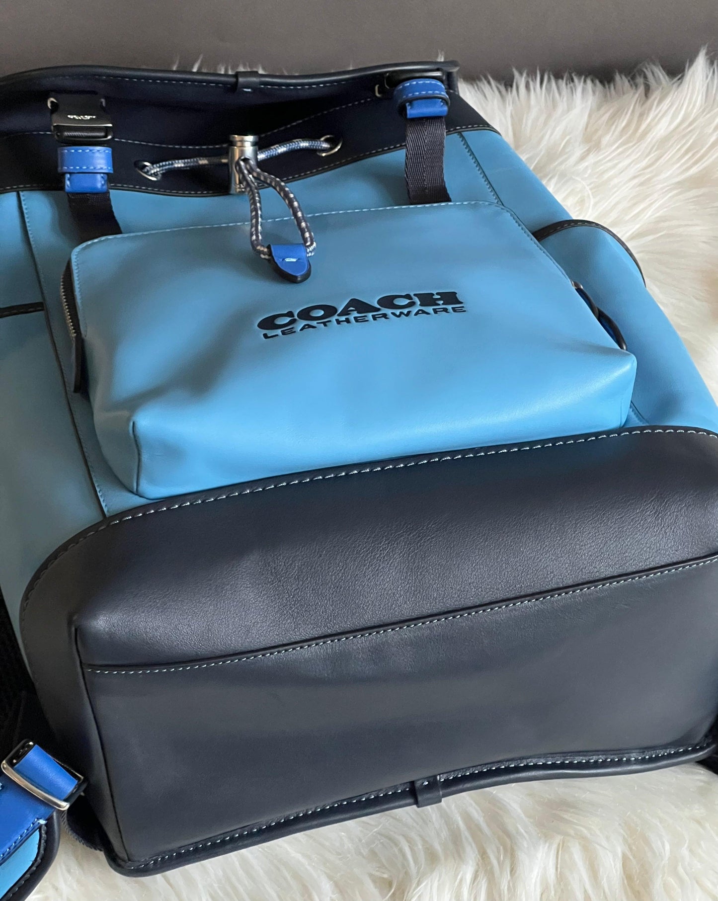 Coach League Flap Backpack in Colorblock