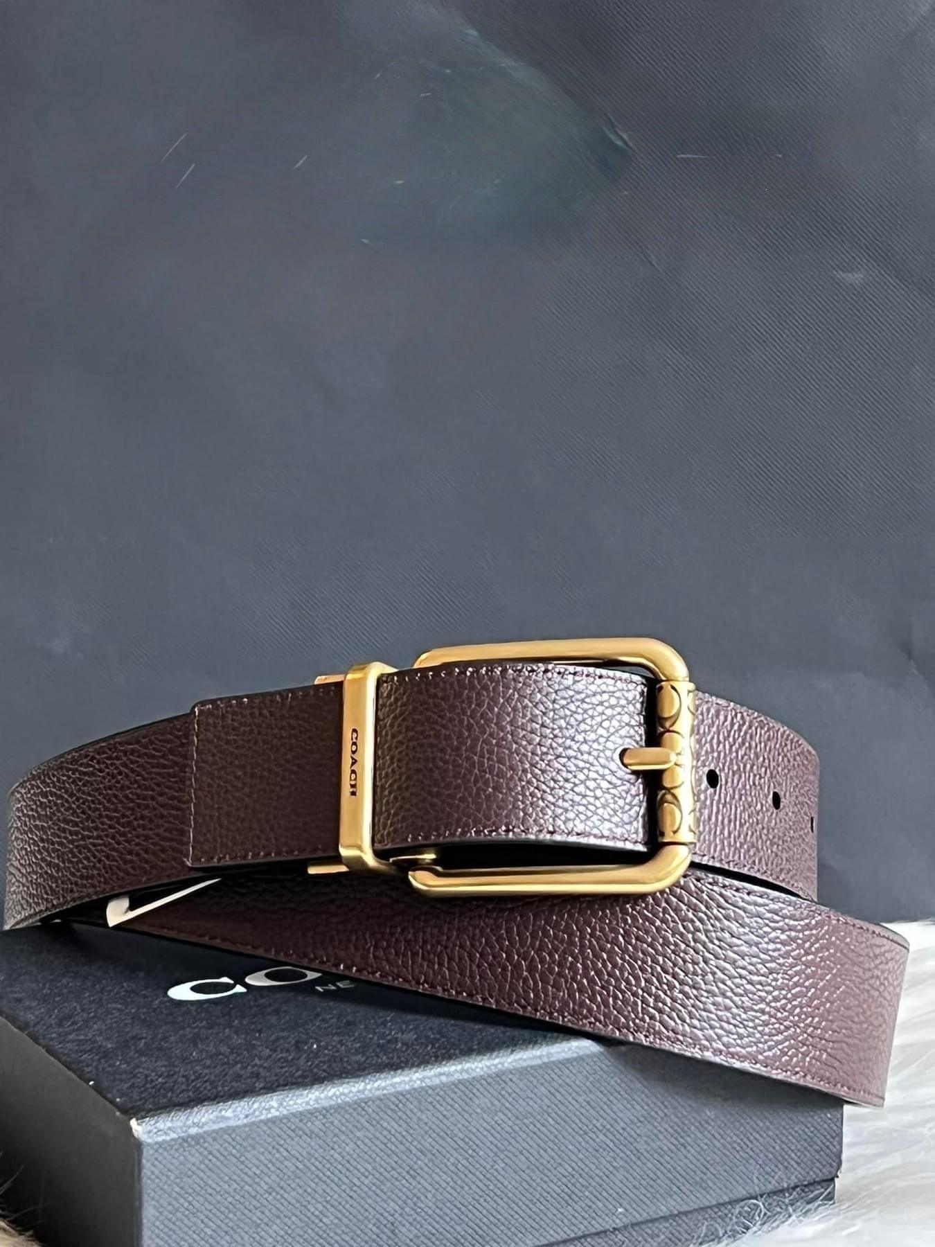 Coach Roller Buckle Cut to Size Reversible Belt
