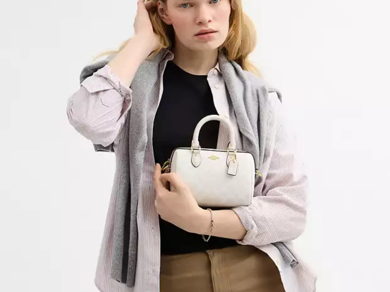 Coach Mini Rowan Crossbody Bag in Signature Canvas