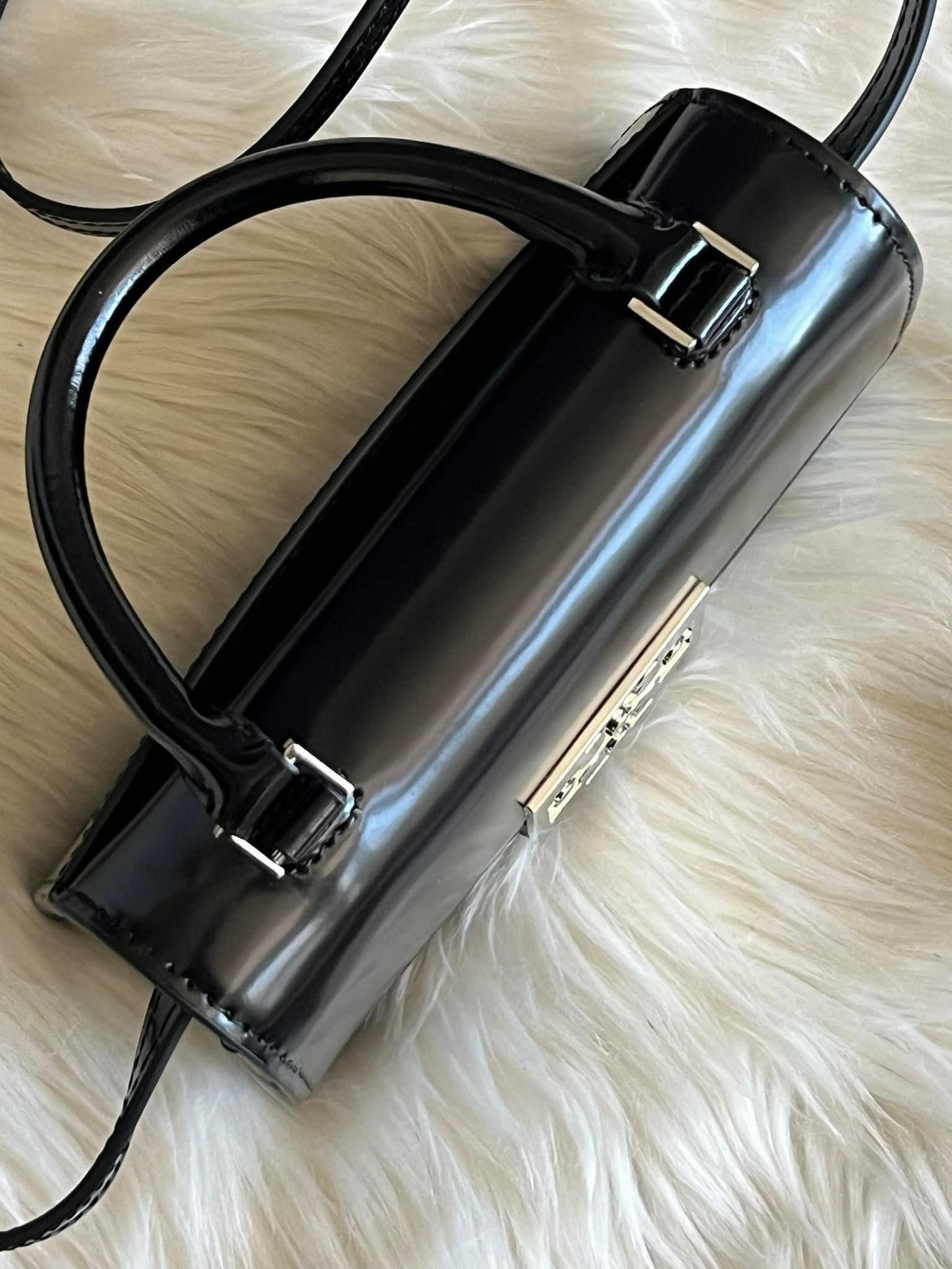 Tory Burch T Monogram Bon Bon Spazzolato Mini Top-handle Bag