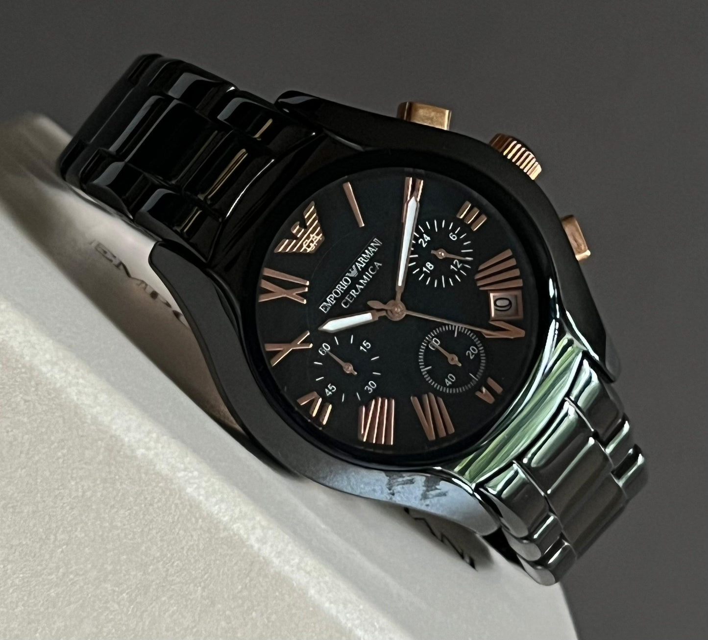 Emporio Armani Women’s Ceramica Chronograph Watch
