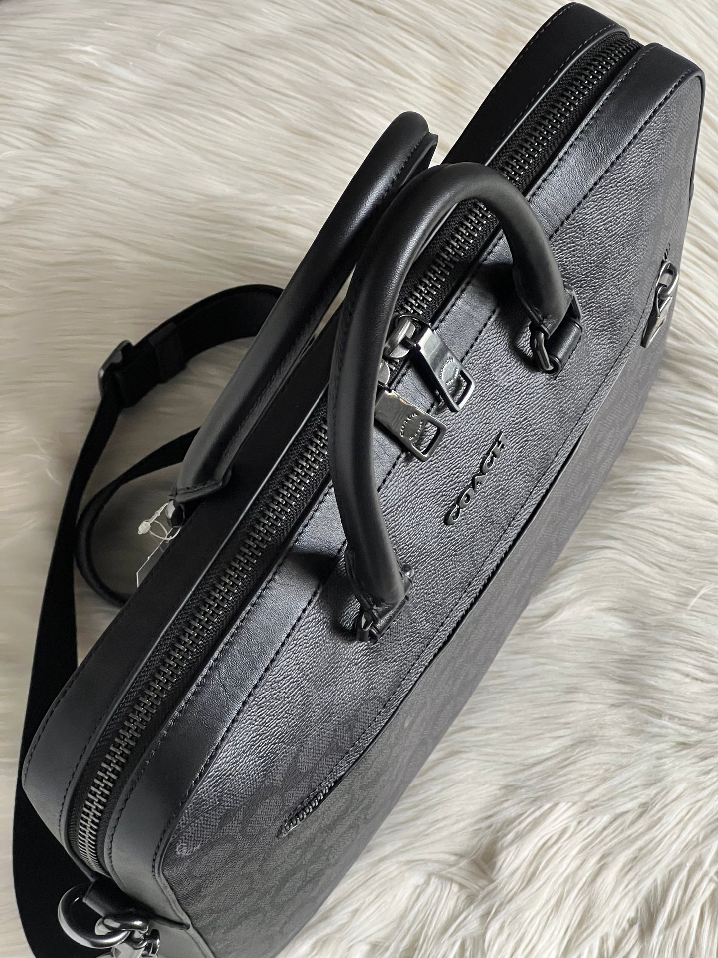 Coach Ethan Slim Brief In Signature Canvas