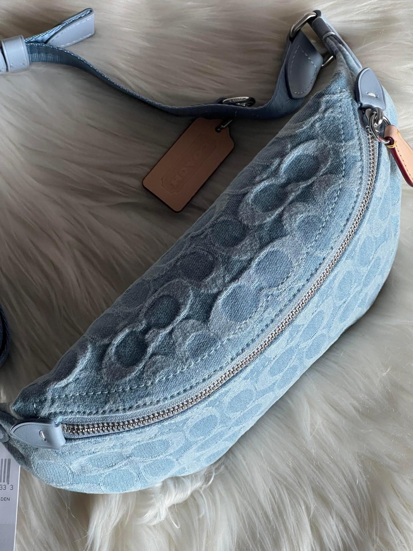 Coach Charter Belt Bag 7 in Signature Denim