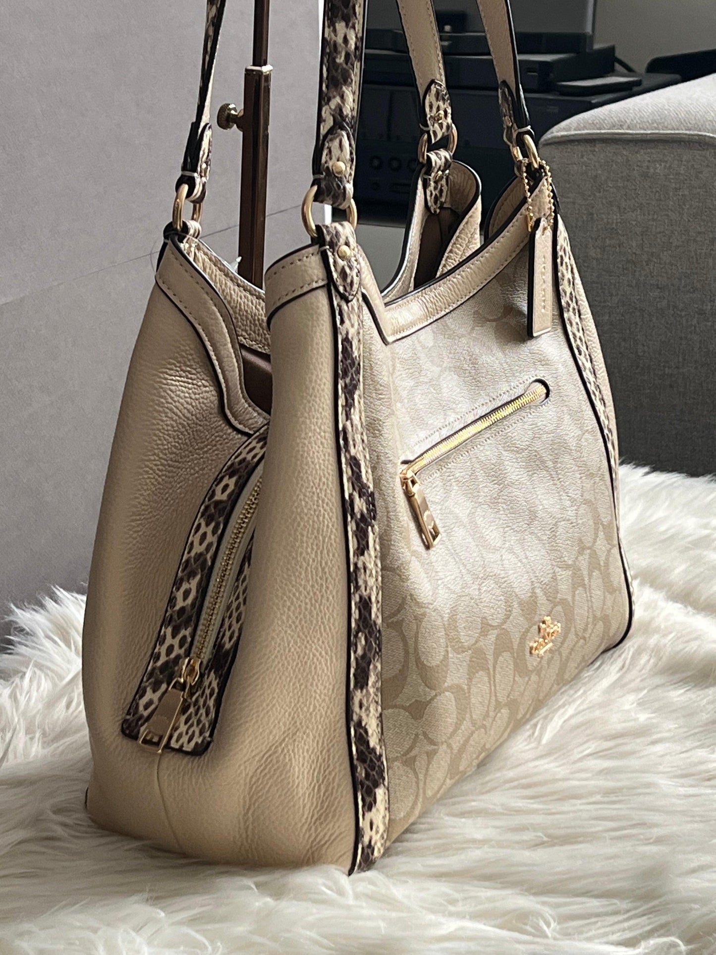 Coach Kristy Shoulder Bag in Colorblock Signature Canvas