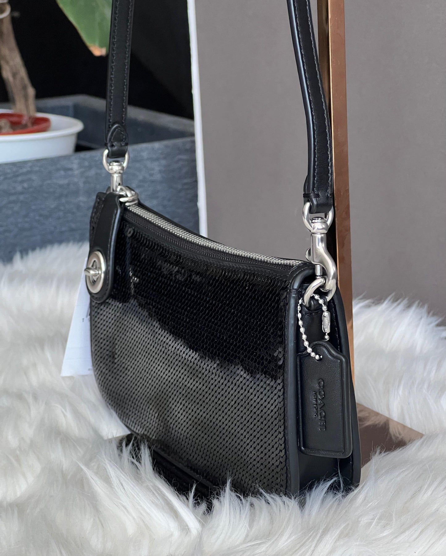 Coach Penn Shoulder Bag with Sequins