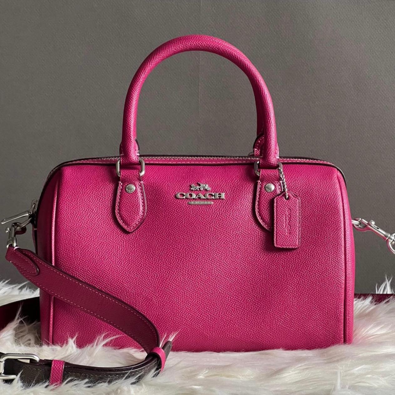 Coach Rowan Satchel with Signature Canvas Detail