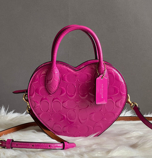 Coach Heart Bag in Signature Leather