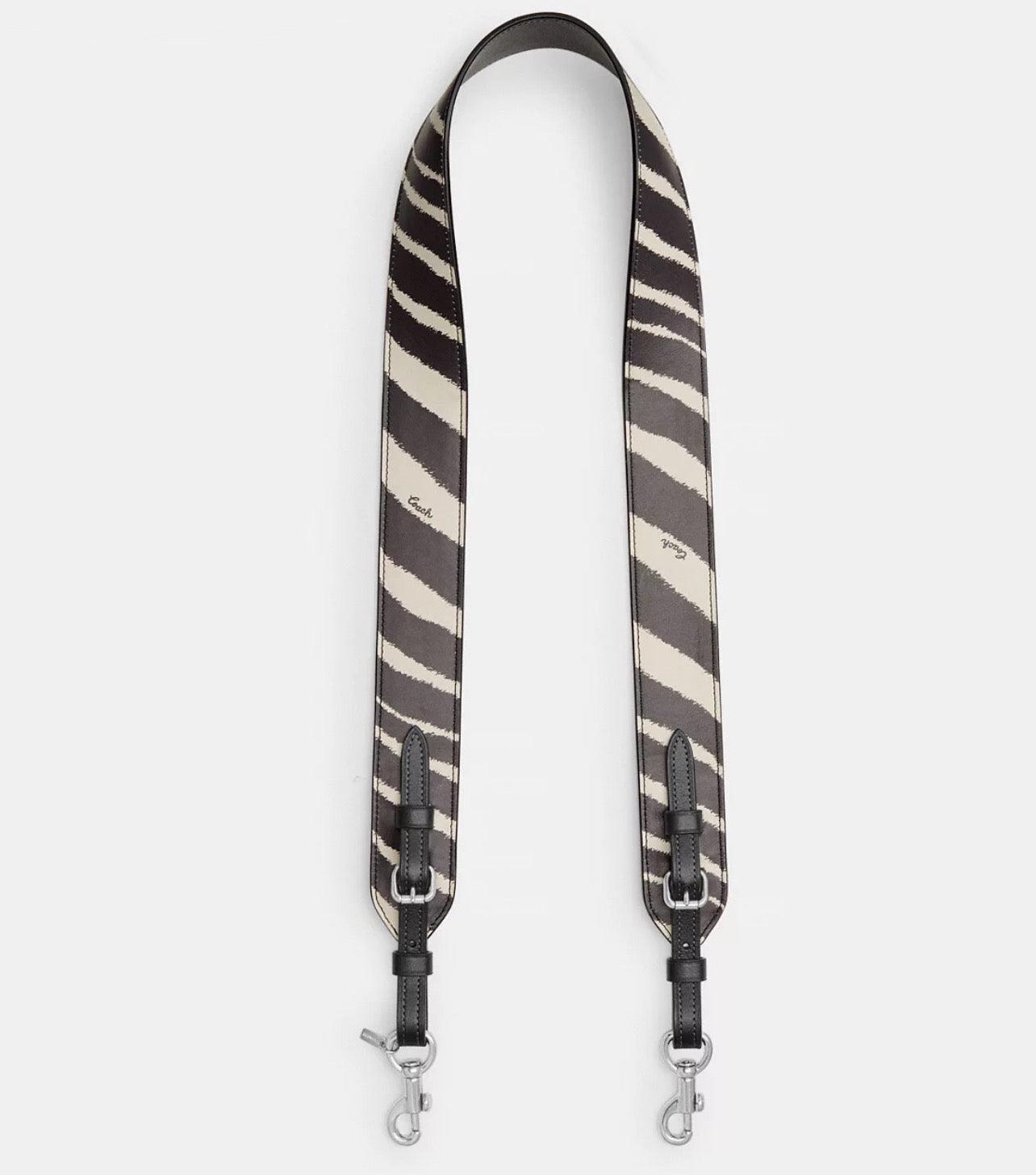 Coach Strap with Zebra Print