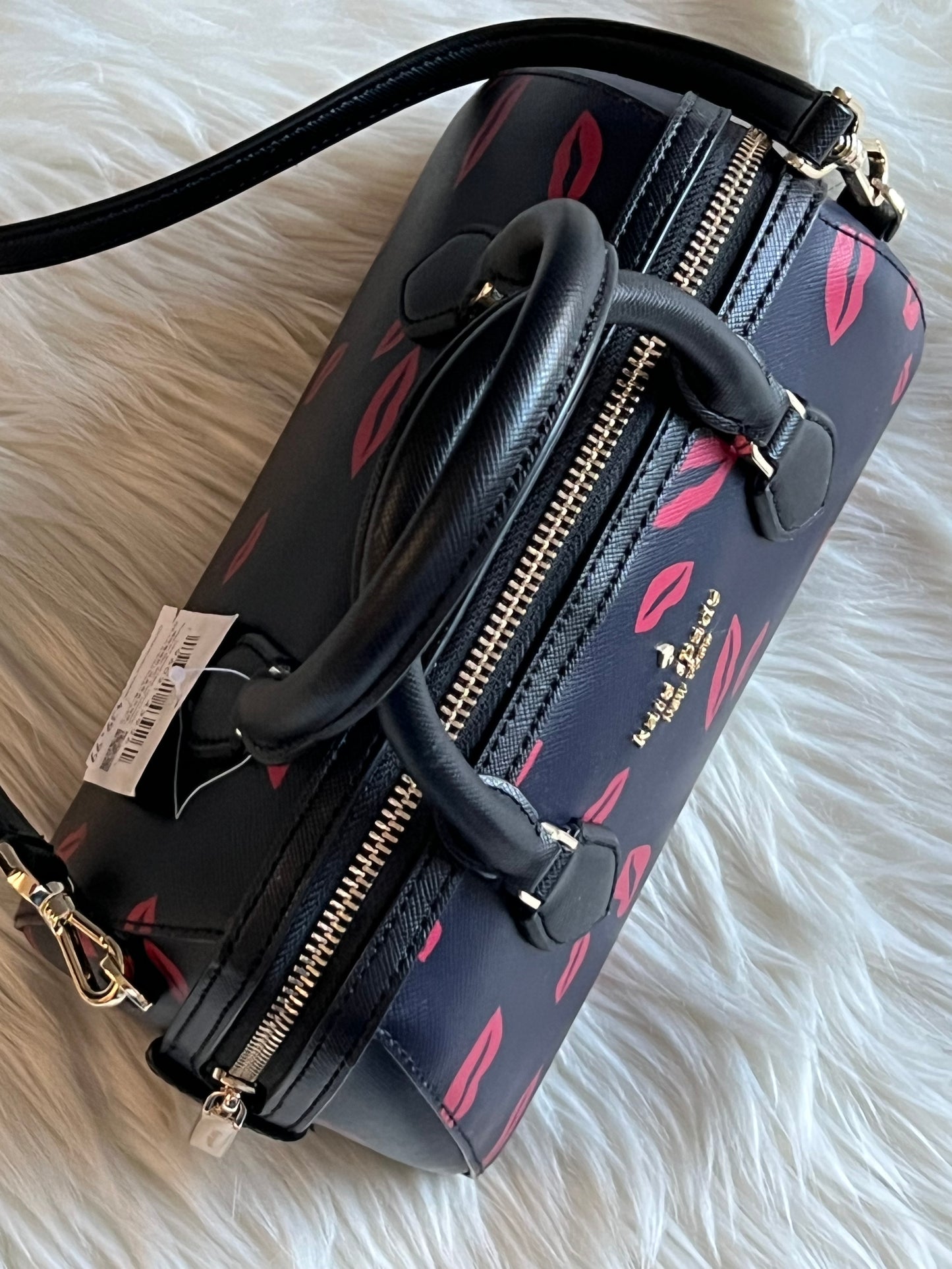 Kate Spade Madison Lip Toss Duffle Crossbody