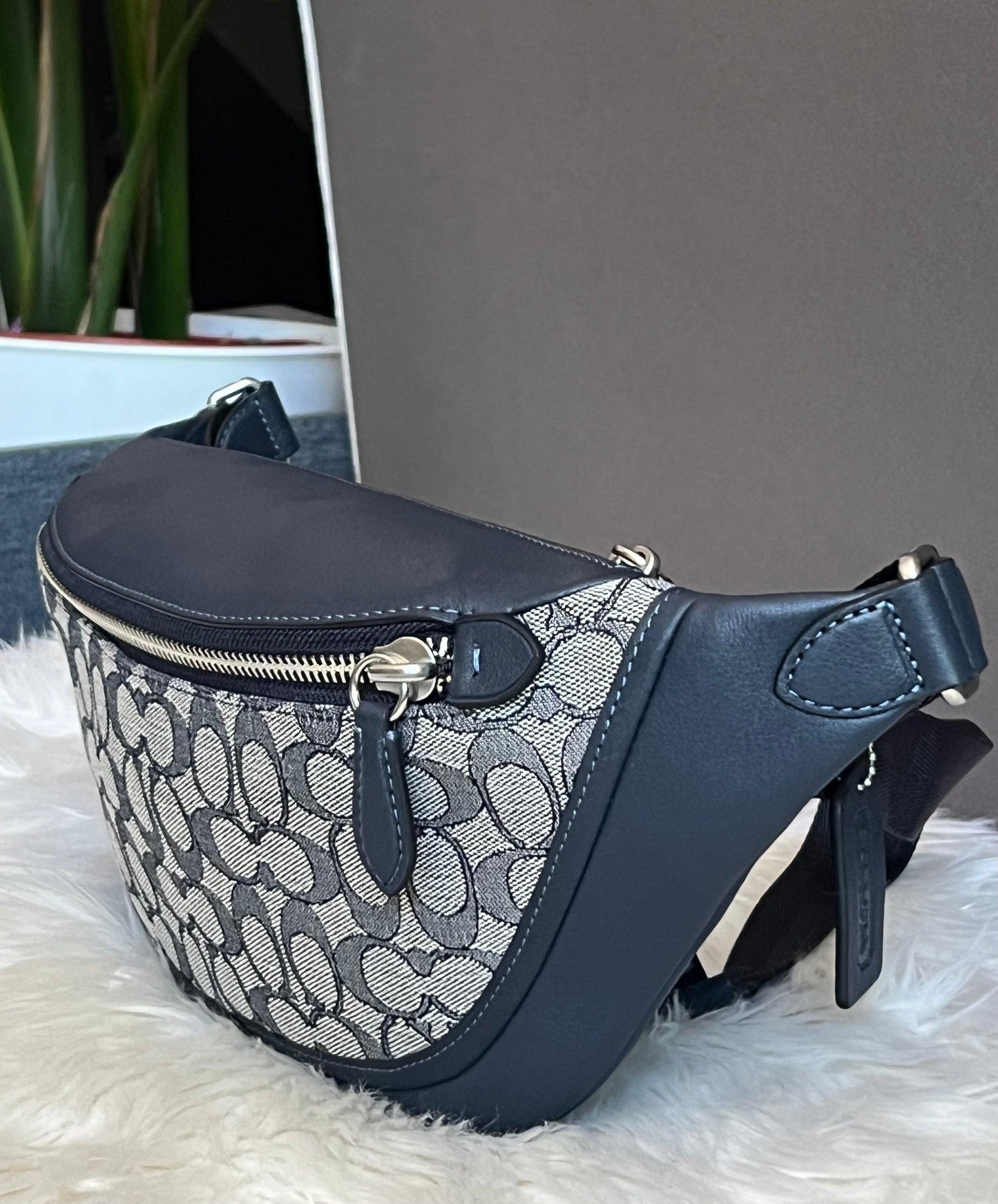 Coach League Belt Bag in Signature Jacquard