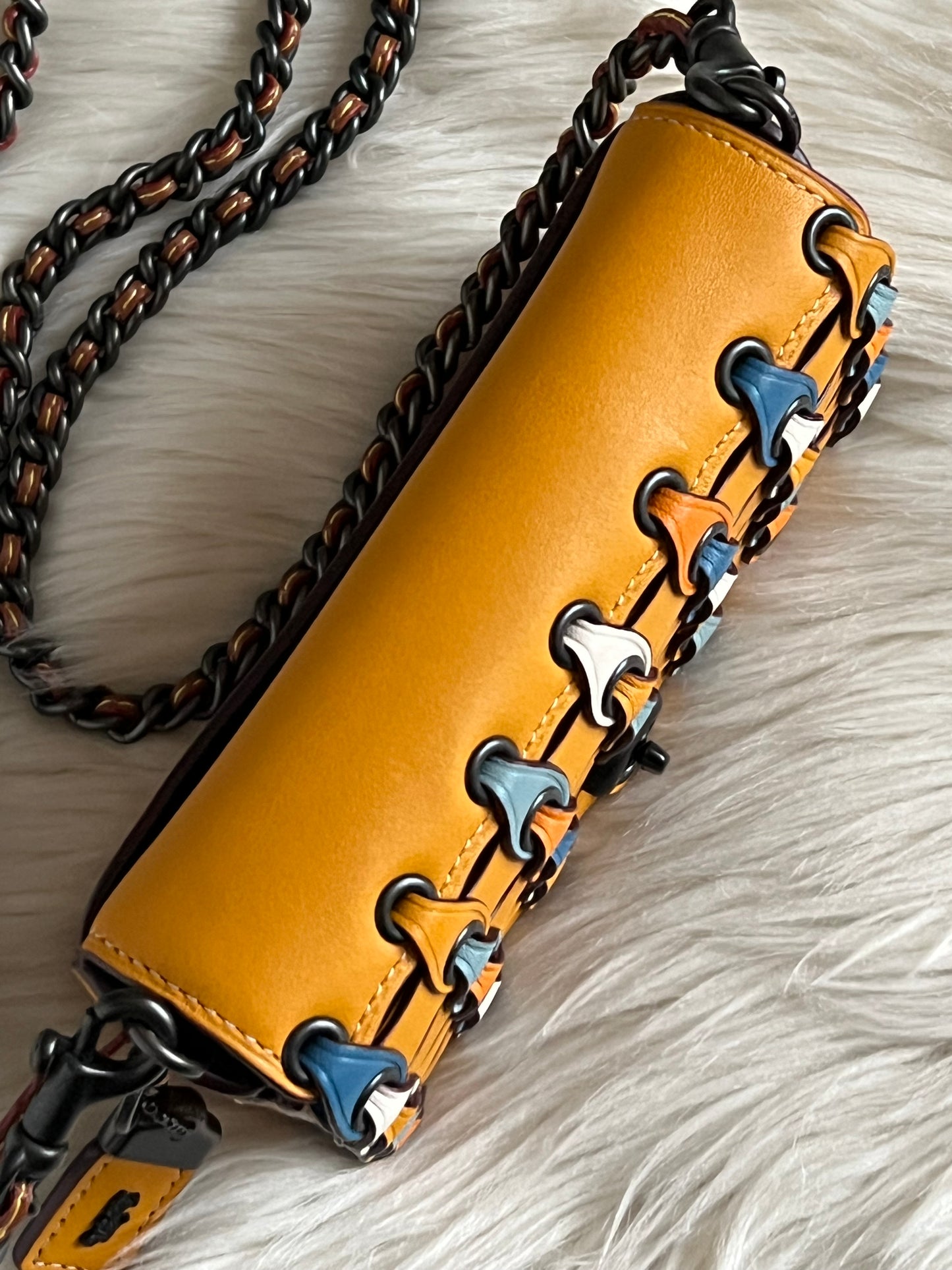 Coach Link Dinkier With Colorblock Crossbody