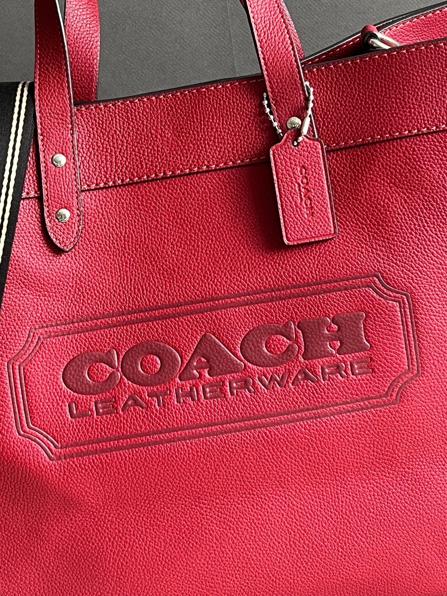 Coach Field Tote 40 with Coach Badge