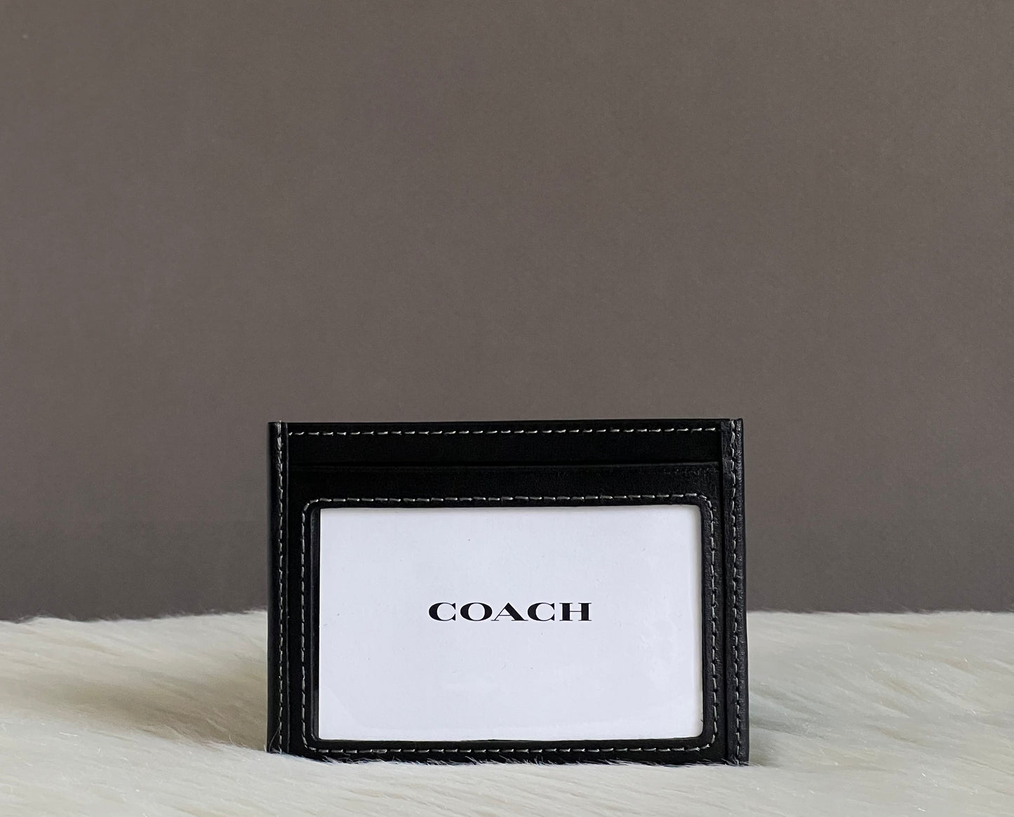 Coach Slim ID Card Case In Metallic Jacquard