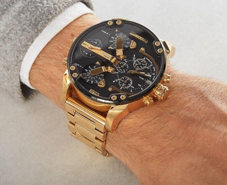 Diesel Men’s Mr. Daddy 2.0 Gold-Tone Chronograph Watch