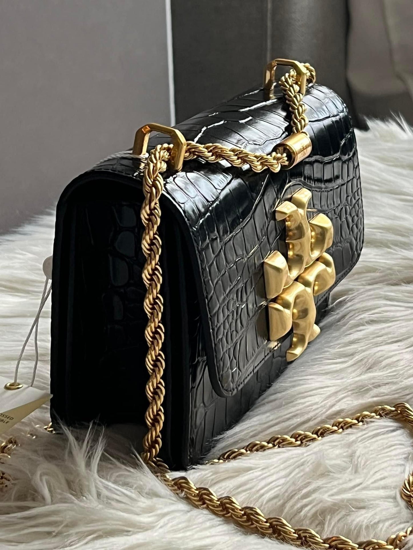 Tory Burch Eleanor Embossed Small Convertible Shoulder Bag