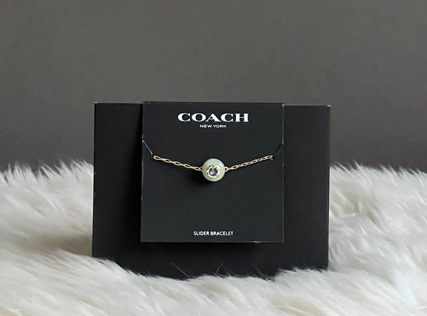 Coach Semiprecious Crystal Slider Bracelet
