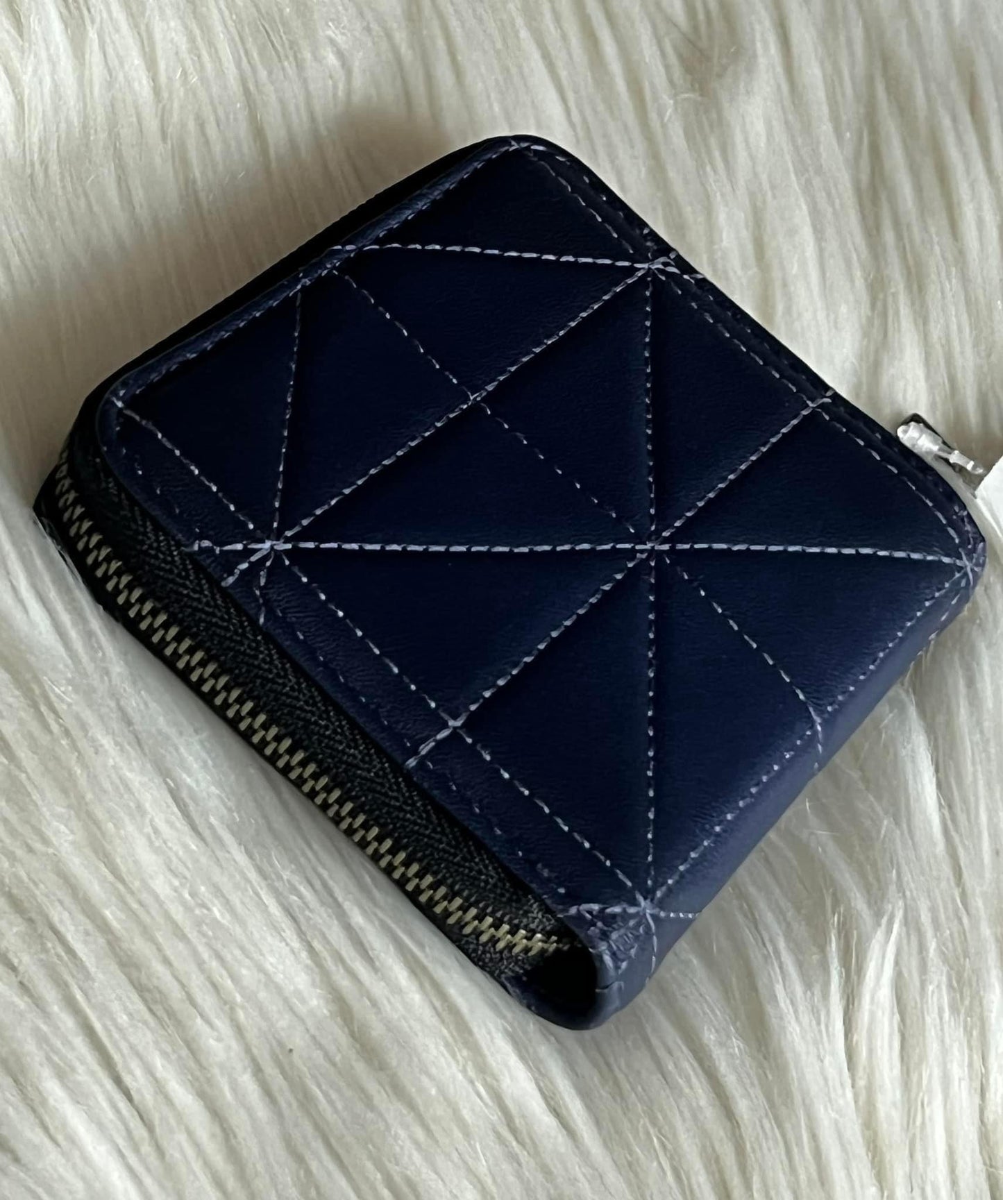 Coach Small Zip Around Wallet With Quilting