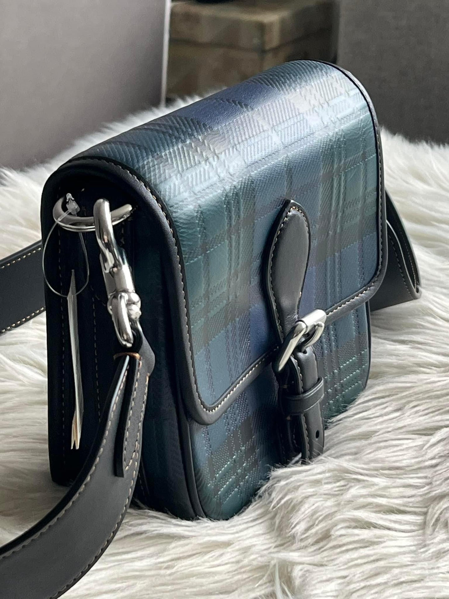 Coach Frankie Crossbody 18 with Plaid Print