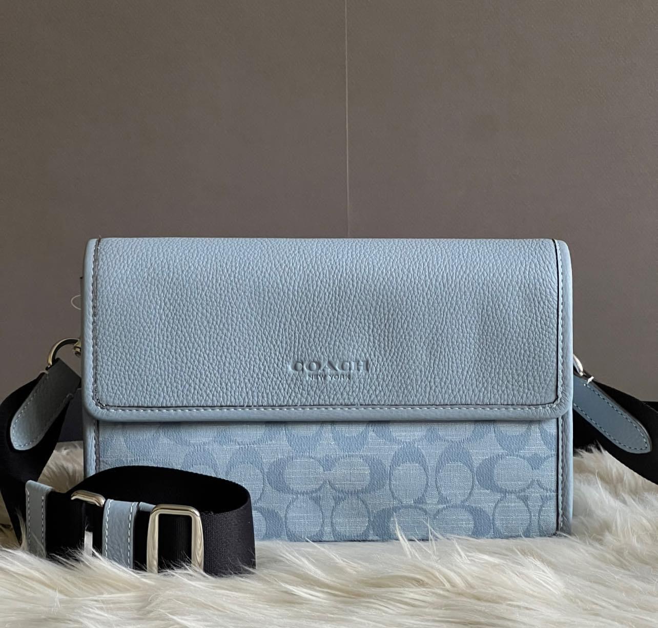 Coach Turner Flap Crossbody in Signature Chambray