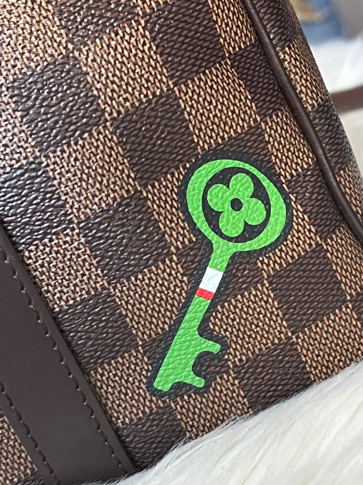 Louis Vuitton Damier Speedy 30 World Tour with Patches