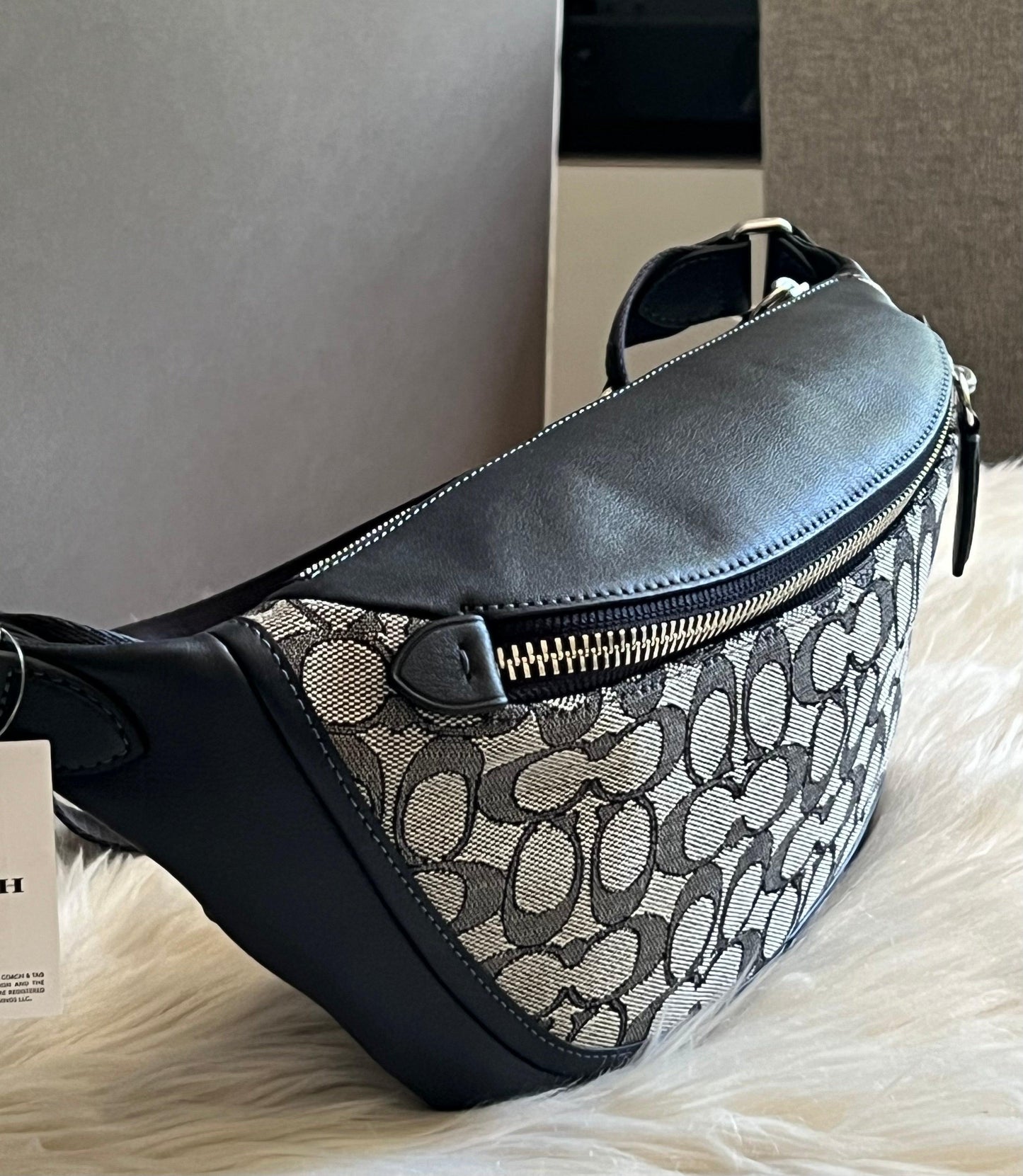 Coach League Belt Bag in Signature Jacquard