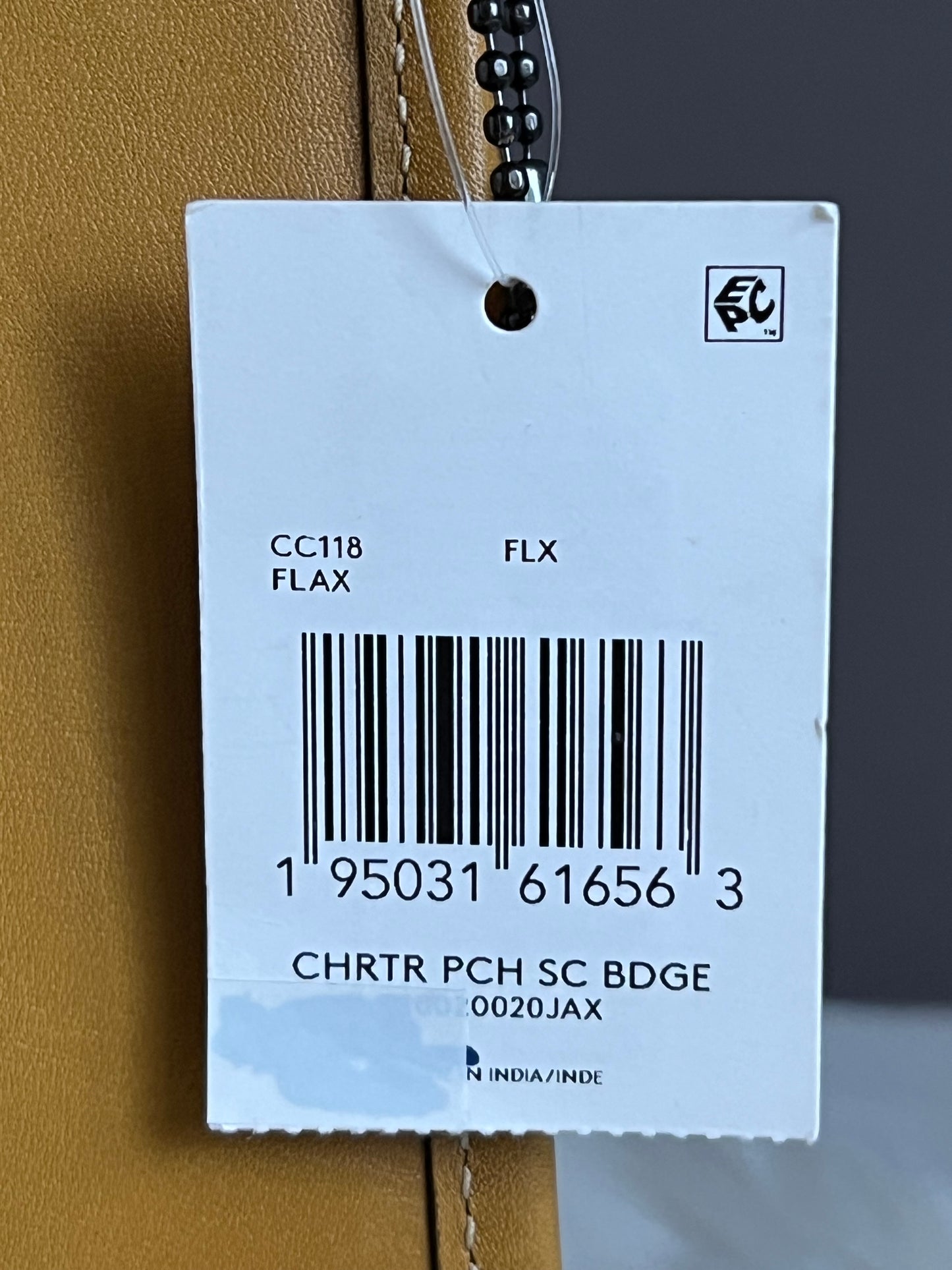 Coach Charter Pouch With Coach Badge