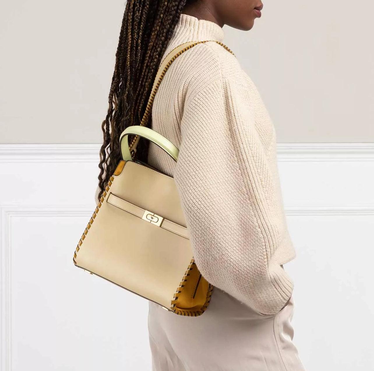 Tory Burch Small Lee Radziwill Whipstitch Double Bag