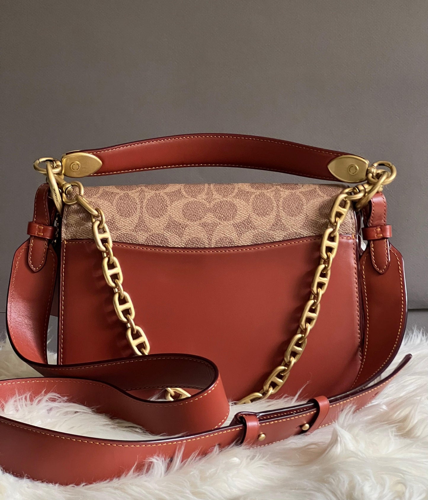 Coach Beat Shoulder Bag in Signature Canvas with Patches