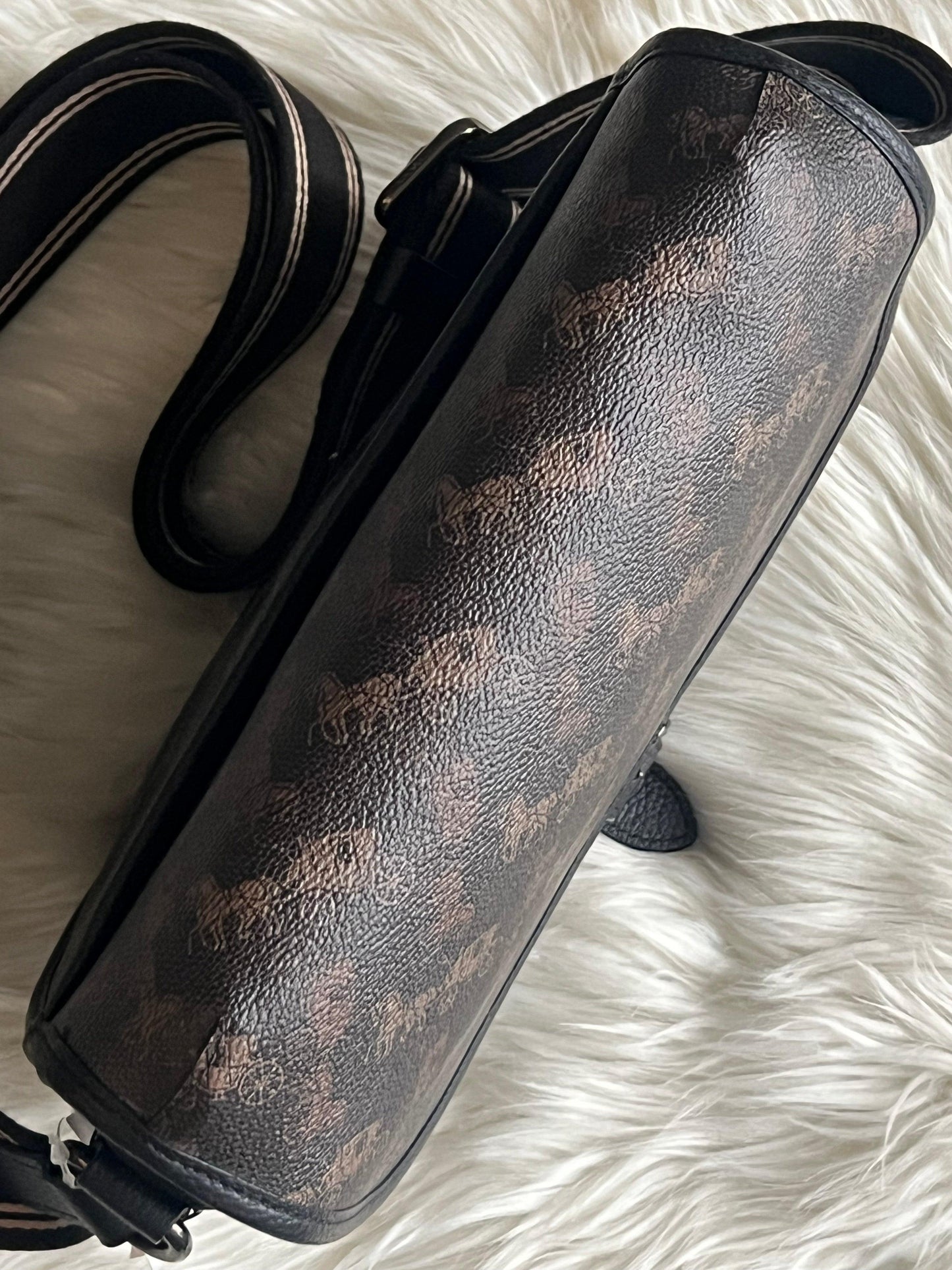 Coach Hitch Crossbody with Horse and Carriage Print