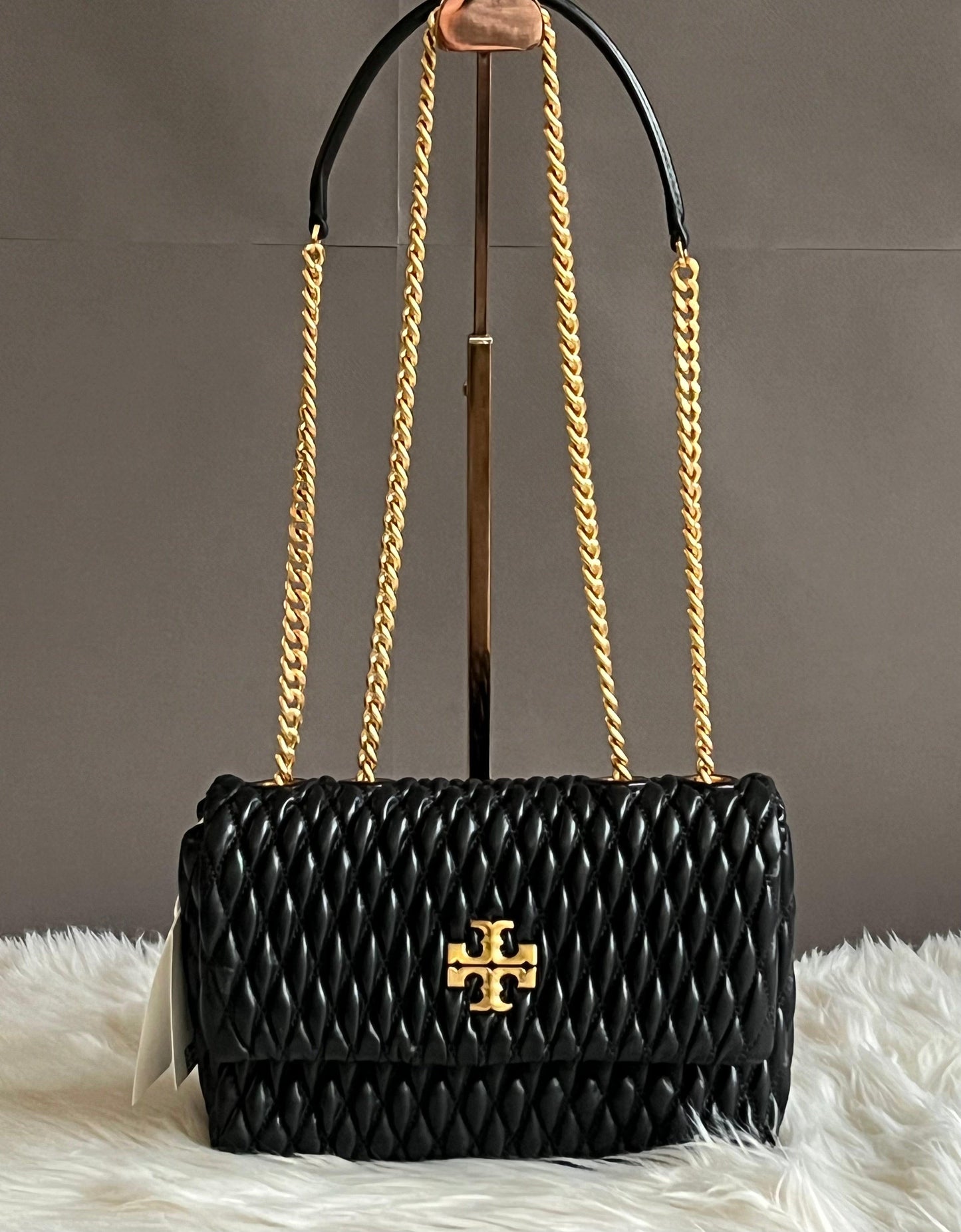 Tory Burch Kira Ruched Small Convertible Shoulder Bag