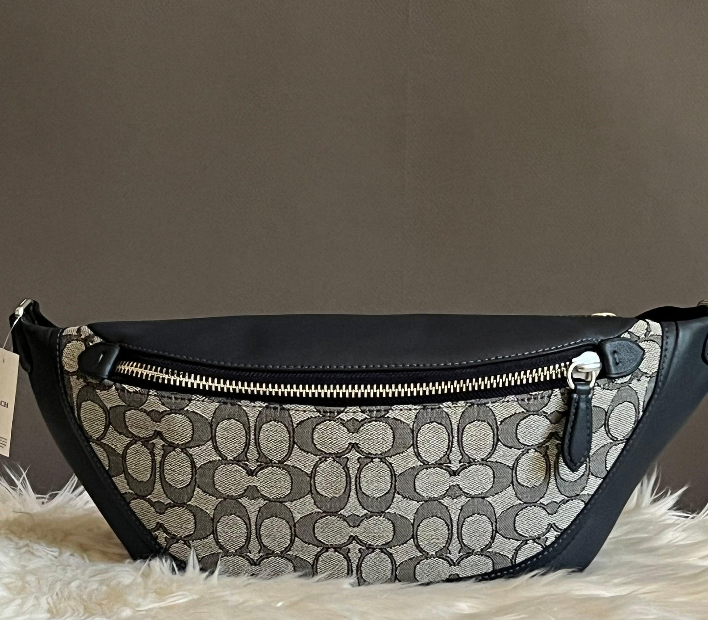 Coach League Belt Bag in Signature Jacquard