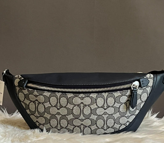 Coach League Belt Bag in Signature Jacquard