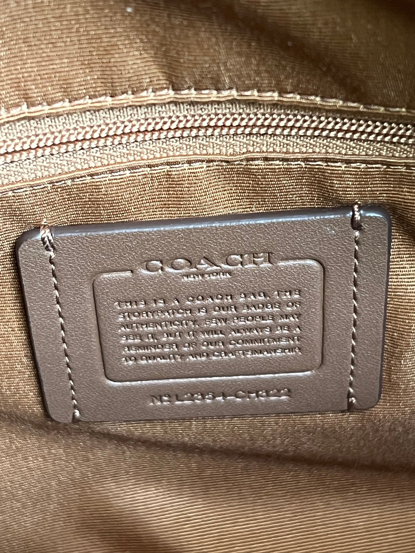 Coach Rowan Satchel with Signature Canvas Detail