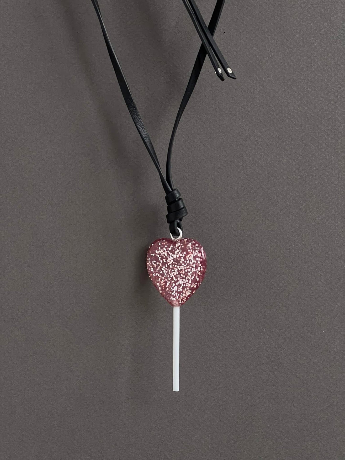 Coach The Lil Nas X Drop Heart Lollipop Necklace