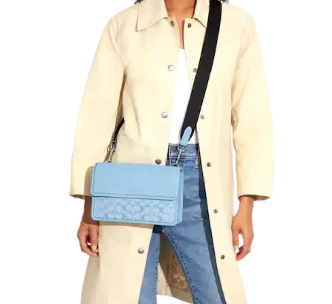 Coach Turner Flap Crossbody in Signature Chambray