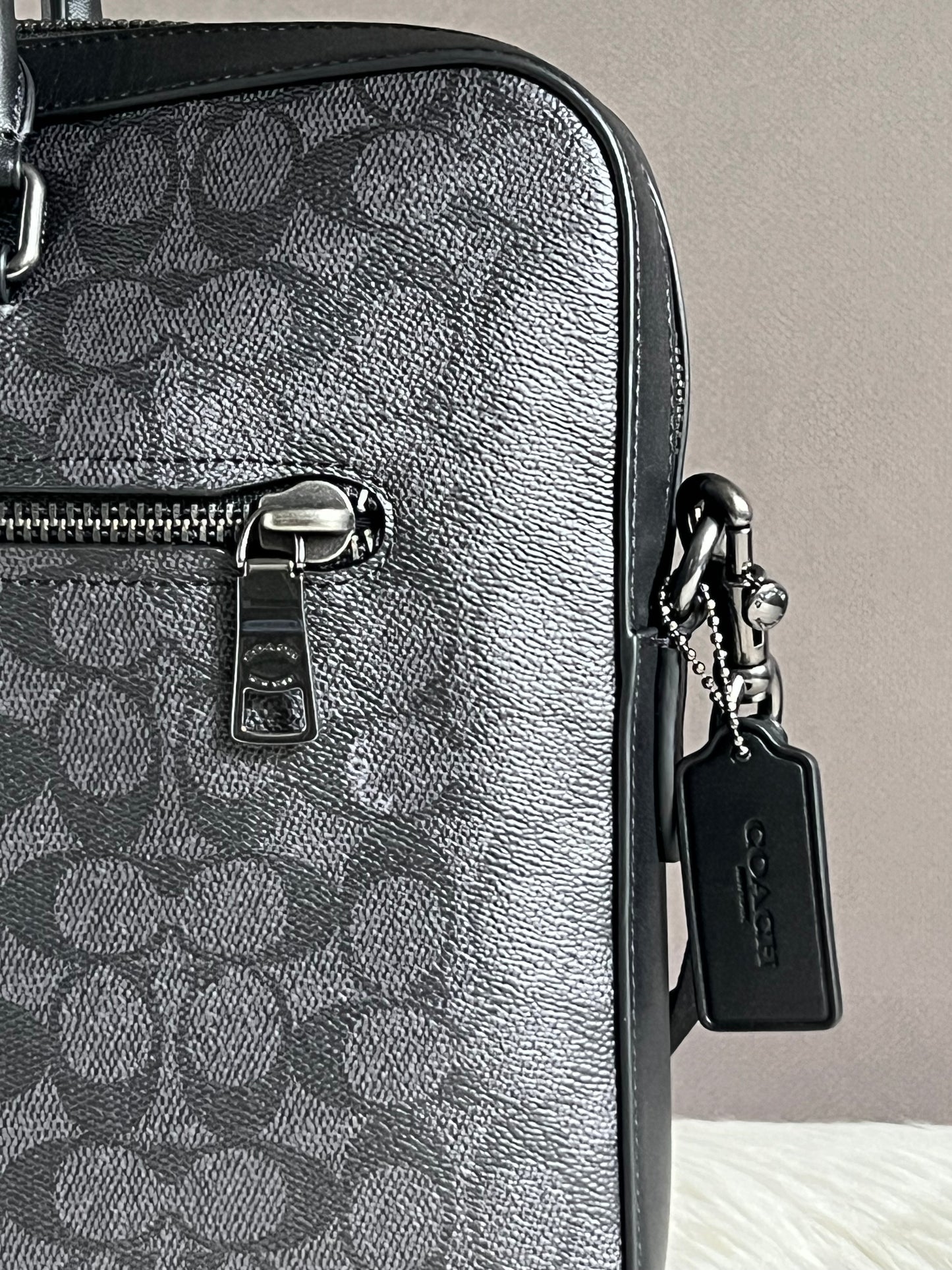 Coach Ethan Slim Brief In Signature Canvas
