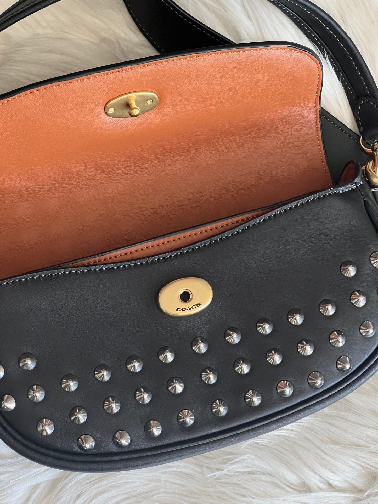 Coach Harley Shoulder Bag 23 with Studs