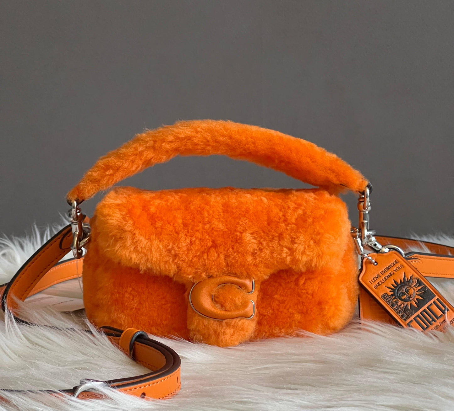 Coach The Lil Nas X Drop Tabby Shoulder Bag 12 in Shearling